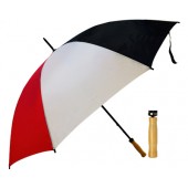 Budget Umbrella (Black-white-Red)